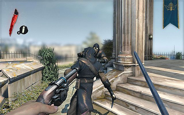 Drugi wariant to użycie broni białej - Pokonanie zabójców | Prolog - Returning Home - Dishonored - poradnik do gry