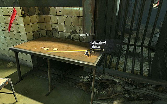 Użyj pozyskanego przed chwilą klucza na drzwiach celi - Odnalezienie ładunku wybuchowego | Misja 1 - Dishonored - Dishonored - poradnik do gry