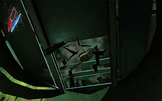 Zanim przystąpisz do misji przeniesiesz się na kilka chwil do Pustki, gdzie czeka Cię nowe spotkanie z Outsiderem - Wydostanie się z magazynu | Misja 7 - The Flooded District | Dishonored - Dishonored - poradnik do gry