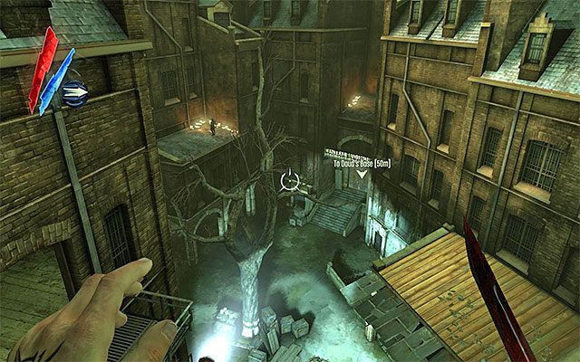 Do centralnego Rudshore od strony nabrzeża prowadzi tylko jedno przejście - Przedostanie się do centralnego Rudshore | Misja 7 - The Flooded District - Dishonored - poradnik do gry