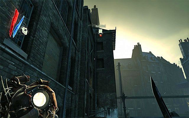 Powróć teraz w okolice miejsca, w którym wcześniej spotkałeś dwóch cywilów - Zbadanie obszaru wokół ściany kwarantanny | Misja 7 - The Flooded District - Dishonored - poradnik do gry