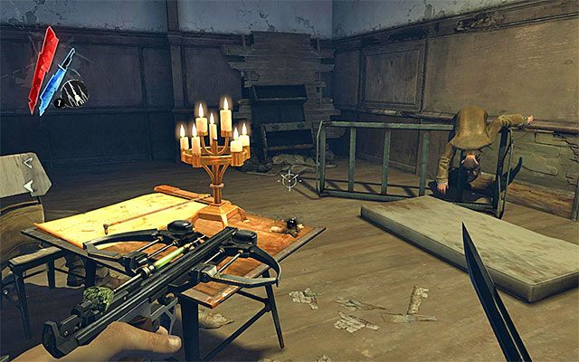Zajmij się teraz zbadaniem budynku, w którym przebywał Griff - Zbadanie okolicy pierwszej ściany światła | Misja 2 - High Overseer Campbell - Dishonored - poradnik do gry