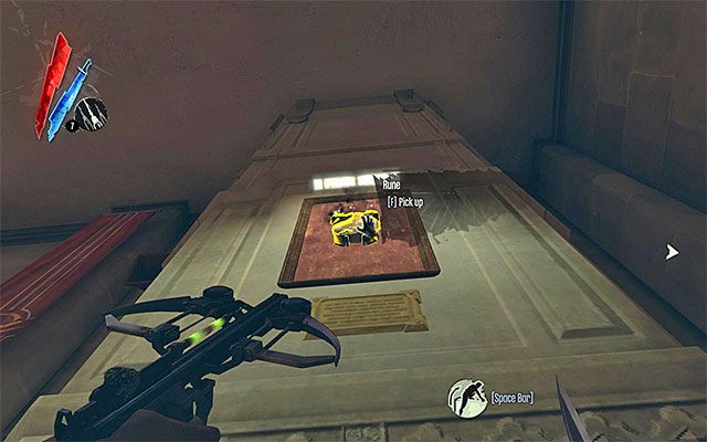 RUNA 6/7 - Runa znajduje się na ścianie w sali spotkań w budynku Nadzorcy - Runy - Misje 1-3 | Sekrety | Dishonored - Dishonored - poradnik do gry