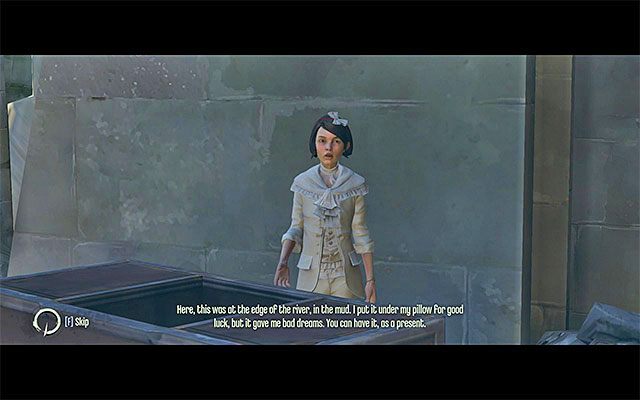RUNA 1/3 - Runa jest nagrodą za odnalezienie ukrywającej się Emily i otrzymuje się ją właśnie od dziewczynki - Runy - Misje 4-9 | Sekrety | Dishonored - Dishonored - poradnik do gry
