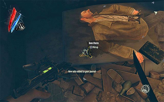 AMULET 2/3 - Amulet znajduje się w magazynie zlokalizowanym tuż za trzecim posterunkiem sił wroga - Kościane amulety - Misje 2-4 | Sekrety | Dishonored - Dishonored - poradnik do gry