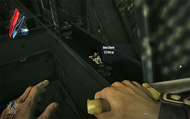 AMULET 1/8 - Amulet znajduje się na jednym z zewnętrznych balkoników rafinerii - Kościane amulety - Misje 5-7 | Sekrety | Dishonored - Dishonored - poradnik do gry