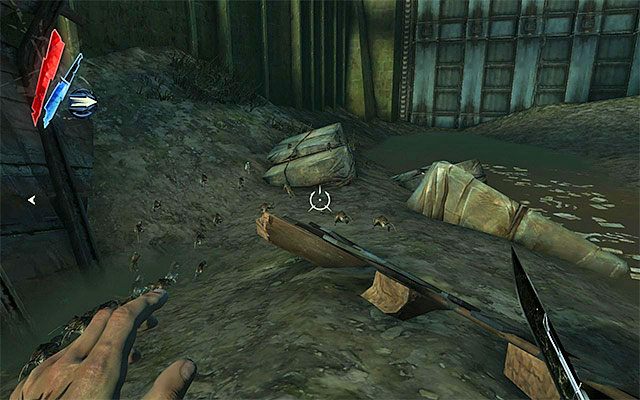 AMULET 5/8 - Amulet leży na ziemi na prawo od wyjścia z tunelu prowadzącego od strony bazy Dauda - Kościane amulety - Misje 5-7 | Sekrety | Dishonored - Dishonored - poradnik do gry