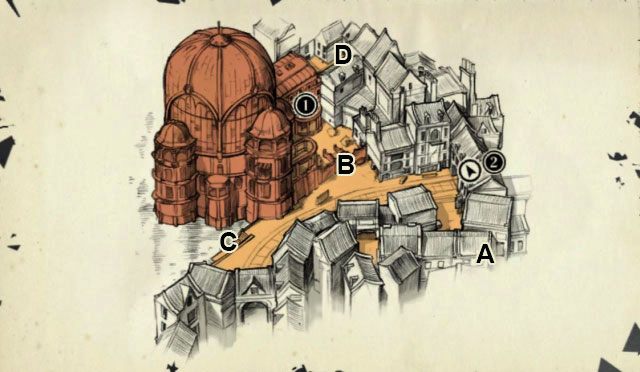 Oznaczenia na mapie - Plan Misji | Misja 3 - House of Pleasure | Dishonored - Dishonored - poradnik do gry