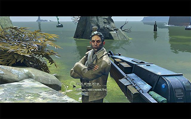 Podejdź do Samuela w celu zainicjowania z nim rozmowy - Ucieczka z więzienia Coolridge - wydostanie się z kanałów | Misja 1 - Dishonored - Dishonored - poradnik do gry
