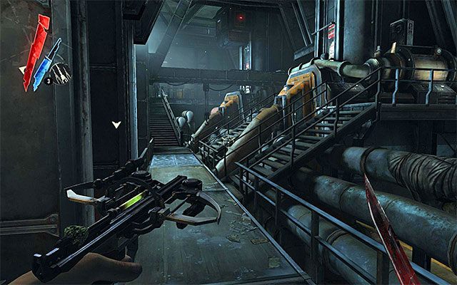 Drugie spośród większych pomieszczeń na parterze to maszynownia (Machine Room) zlokalizowana w północnej części fortu - Eksploracja fortu | Misja 9 - The Light at the End | Dishonored - Dishonored - poradnik do gry