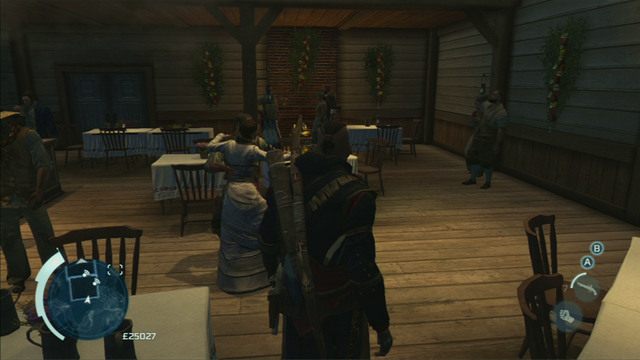 Na weselu musisz porozmawiać z dwoma grupkami mieszkańców - Codzienne życie w osadzie w Assassins Creed 3 Remastered - Assassins Creed 3 - poradnik do gry