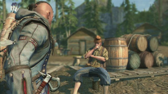 Cel dodatkowy: Wykonaj trzy zabójstwa z krawędzi - Fort Wolcott (lokacja morska) | Skarb kapitana Kidda | Assassins Creed 3 - Assassins Creed 3 - poradnik do gry