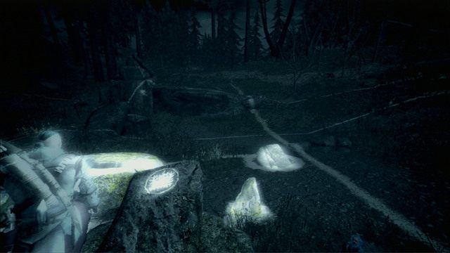 Po zbadaniu wskazówki otrzymasz zadanie dopasowania symbolu do święcących elementów otoczenia - Oak Island (lokacja morska) | Skarb kapitana Kidda | Assassins Creed 3 - Assassins Creed 3 - poradnik do gry