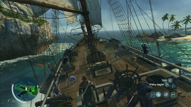 Cel dodatkowy: Zniszcz maszt Randolpha jedną salwą - Kryjówka Biddlea | Misje morskie w Assassins Creed 3 - Assassins Creed 3 - poradnik do gry