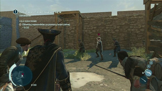 Jak tylko do niej podejdziesz, pojawią się kolejni napastnicy - Sekwencja 2 - Interesy Johnsona | Solucja Assassins Creed 3 - Assassins Creed 3 - poradnik do gry