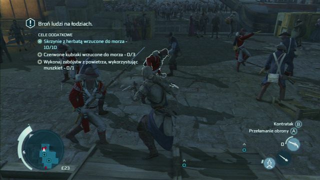 Twoim drugim celem jest wrzucenie do wody trzech Brytyjczyków - Sekwencja 6 - Herbatka Bostońska | Solucja Assassins Creed 3 - Assassins Creed 3 - poradnik do gry