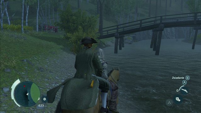 Trzecie osada znajduje się tuż za mostem - Sekwencja 7 - Nocny rajd | Solucja Assassins Creed 3 - Assassins Creed 3 - poradnik do gry