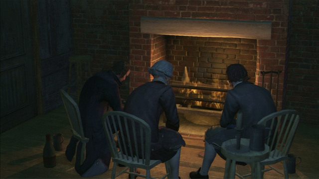 Po krótkiej rozmowie jedź dalej od jednego punktu do drugiego, aż dotrzesz do Adamsa - Sekwencja 7 - Nocny rajd | Solucja Assassins Creed 3 - Assassins Creed 3 - poradnik do gry