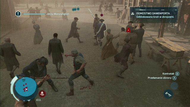 Chwilę później wylądujesz na ziemi i będziesz musiał zabić Hickeya - Sekwencja 8 - Publiczna egzekucja | Solucja Assassins Creed 3 - Assassins Creed 3 - poradnik do gry