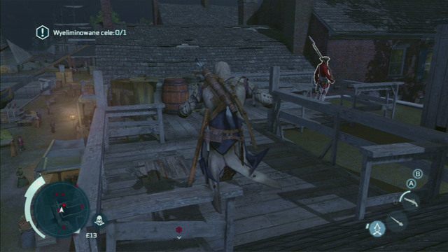 Udaj się w tym celu w zaznaczone miejsce i wdrap na dach budynku - Sekwencja 9 - Ojciec i syn | Solucja Assassins Creed 3 - Assassins Creed 3 - poradnik do gry