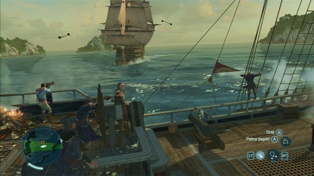 Za ich pomocą musisz złamać maszt ostatniego żaglowca - Sekwencja 9 - Gorzki koniec | Solucja Assassins Creed 3 - Assassins Creed 3 - poradnik do gry