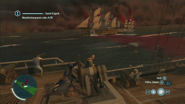 W celu zrealizowania zadania dodatkowego, dwie z nich postaraj się zniszczyć za pomocą folgierzy - Sekwencja 11 - Bitwa w zatoce Chesapeake | Solucja Assassins Creed 3 - Assassins Creed 3 - poradnik do gry