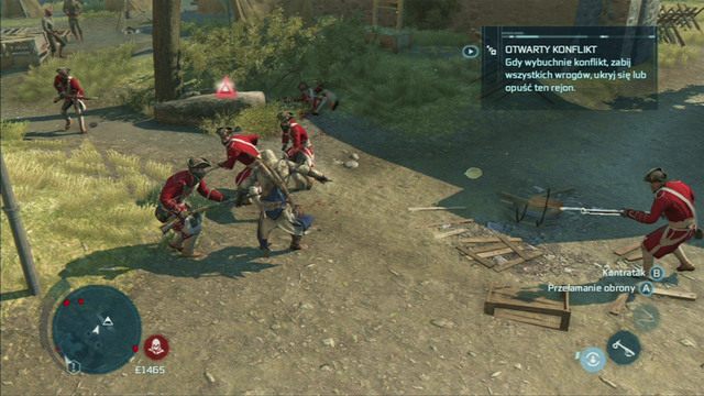 System walki w Assassins Creed III opiera się przede wszystkim na wykonywaniu szybkich kontrataków oraz serii łączonych ciosów - Walka w zwarciu | System walki w Assasins Creed 3 - Assassins Creed 3 - poradnik do gry