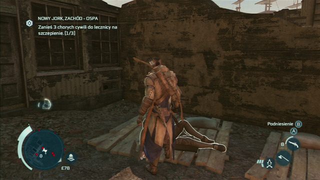 Misja dobiegnie końca, jak opuścisz chorego na posłanie - Mapa Nowy Jork - Dzielnic Zachodnia w Assassins Creed 3 - Assassins Creed 3 - poradnik do gry