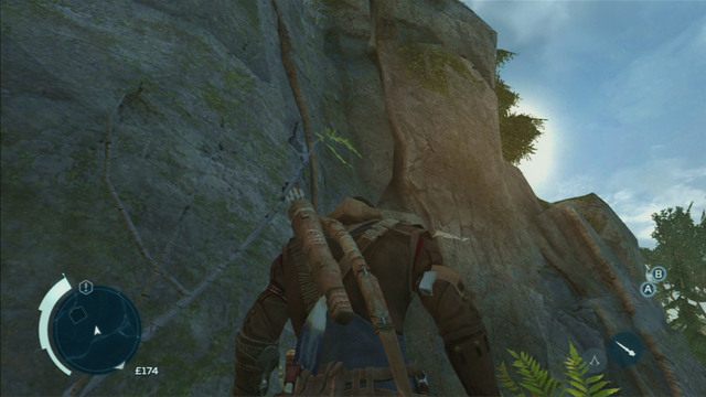 Innym nowym elementem są rozbudowane formacje skalne - Bieganie po drzewach | Eksploracja w Assassins Creed 3 - Assassins Creed 3 - poradnik do gry