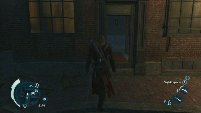 Wnętrza budynków - podczas ucieczki będziesz czasami mijał otwarte drzwi prowadzące do wnętrz budynków - Kryjówki | Eksploracja w Assassins Creed 3 Remastered - Assassins Creed 3 - poradnik do gry
