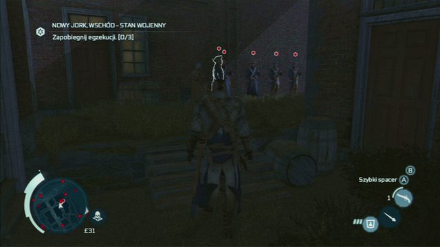Zapobiegnij egzekucji, zabijając wszystkich wskazanych żołnierzy - Mapa Nowego Jorku i Dzielnica Wschodnia w Assassins Creed 3 - Assassins Creed 3 - poradnik do gry