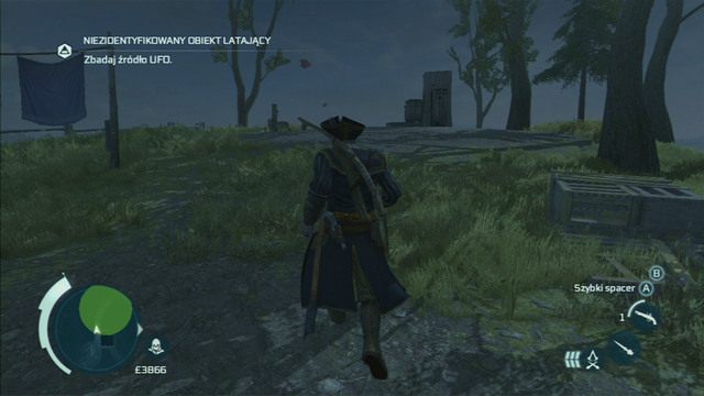 Tym razem musisz zbadać doniesienia dotyczące UFO - Ludzie z pogranicza | Zadania klubów w Assassins Creed 3 - Assassins Creed 3 - poradnik do gry