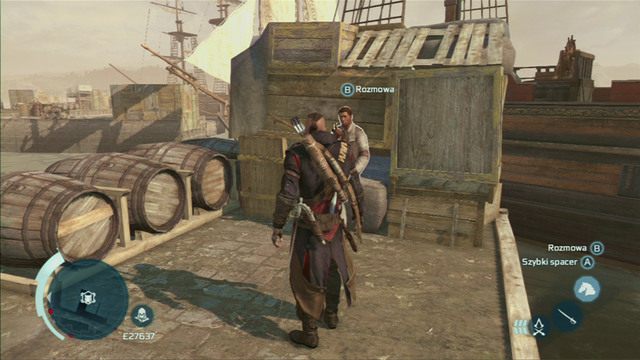 Niestety w porcie okaże się, ze plany zabrał jego dawny czeladnik - Zadania Lancea w Assassins Creed 3 - Assassins Creed 3 - poradnik do gry
