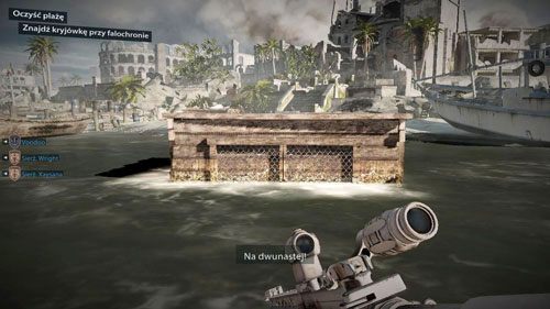 Cel: Znajdź kryjówkę przy falochronie - 03 - Zejście na ląd - Kampania - Medal of Honor: Warfighter - poradnik do gry
