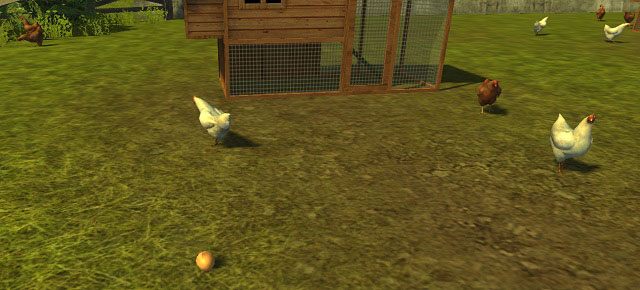 Od czasu do czasu będziemy musieli zebrać zniesione przez kury jajka. - Hodowla kur | Hodowla zwierząt w Farming Simulator 2013 - Farming Simulator 2013 - poradnik do gry