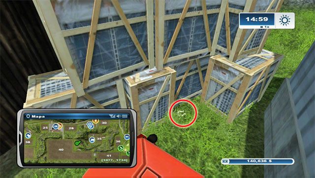 Na północny-wschód od pola nr 40 stoją dwa budynki - Obszar B - podkowy 14 - 24 | Podkowy w Farming Simulator 2013 - Farming Simulator 2013 - poradnik do gry