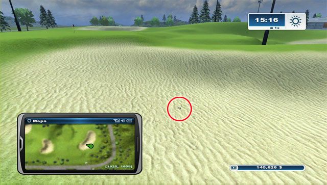 Podkowa leży na polu golfowym, a dokładnie w najbardziej położonym na południowy-wschód tzw - Obszar C - podkowy 25 - 36 | Podkowy w Farming Simulator 2013 - Farming Simulator 2013 - poradnik do gry