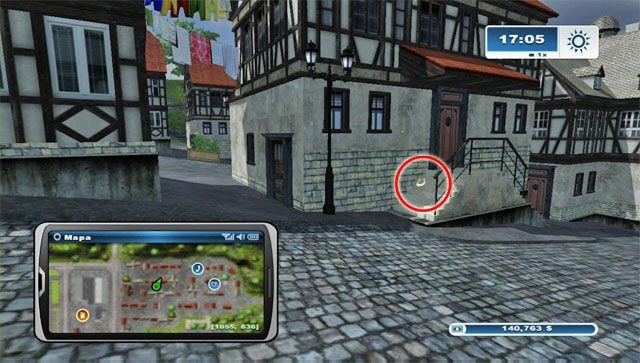 Podkowa jest w budynku położonym na południa od miejsca gdzie leżała podkowa #57 - Obszar E - podkowy 45 - 61 | Podkowy w Farming Simulator 2013 - Farming Simulator 2013 - poradnik do gry