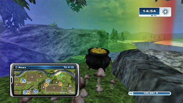 Zbliż się a dojrzysz kociołek ze złotem - Nagroda za podkowy | Podkowy w Farming Simulator 2013 - Farming Simulator 2013 - poradnik do gry