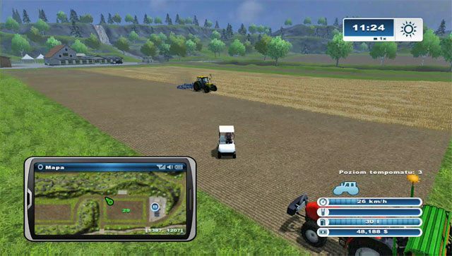 Wózek golfowy nawet, gdy go już odkryjesz i zdobędziesz, nie jest dostępny za pomocą menu (przeskakiwanie pomiędzy pojazdami) - Wózki golfowe | Misje w Farming Simulator 2013 - Farming Simulator 2013 - poradnik do gry