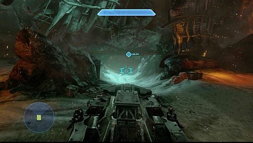 W końcu dotrzesz do tunelu pokazanego na obrazku - Dotrzyj do Infinity | Infinity - Kampania | Halo 4 - Halo 4 - poradnik do gry