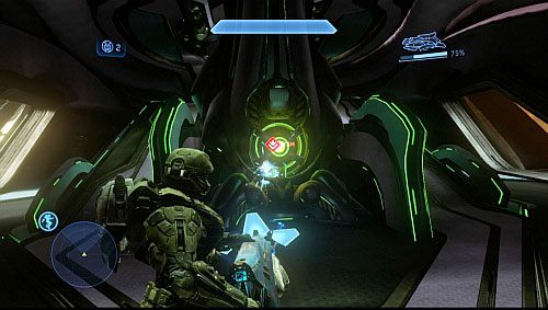 Pierwszego poziomu będzie bronić kilku przeciwników - Zniszcz drugie działo cząsteczkowe | Spadkobierca - Kampania | Halo 4 - Halo 4 - poradnik do gry