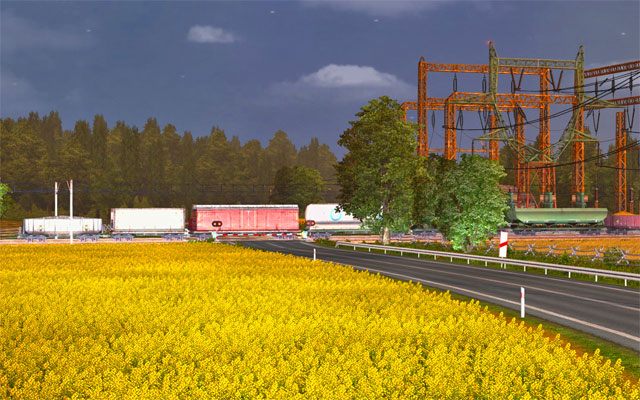 W grze występuje niewiele przejazdów kolejowych, ale bądź przy nich bardzo ostrożny - ETS2: Granice państw, przejazdy kolejowe - Euro Truck Simulator 2 - poradnik do gry