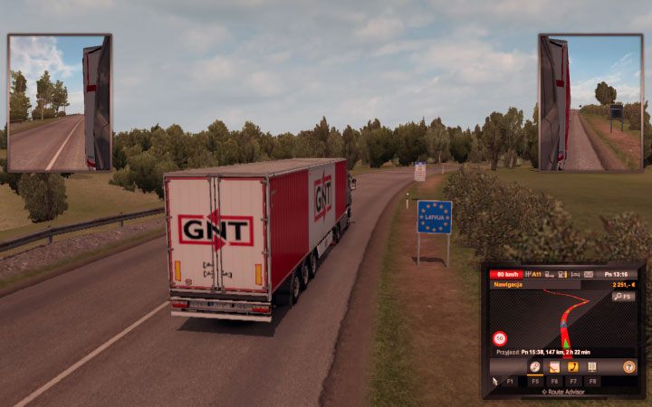 Na Łotwie w terenie zabudowanym maksymalna prędkość wynosi 50 km/h - ETS2 Bałtycki szlak: Charakterystyka dróg państw - Euro Truck Simulator 2 - poradnik do gry
