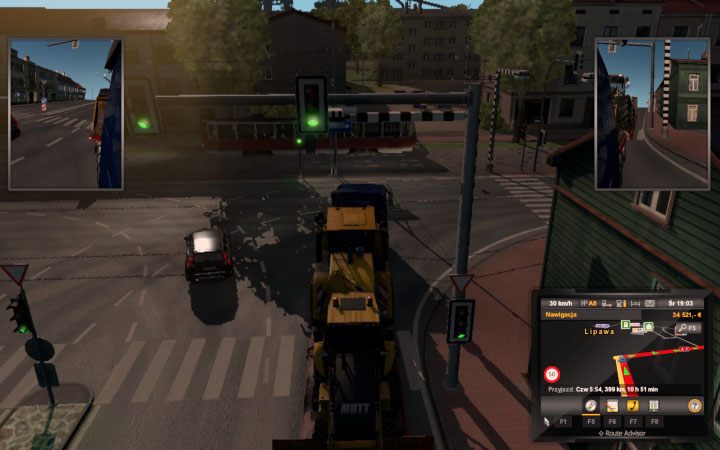 Bardzo wiele tutaj skrzyżowań wraz z sygnalizacją świetlną - ETS2 Bałtycki szlak: Łotwa - Euro Truck Simulator 2 - poradnik do gry