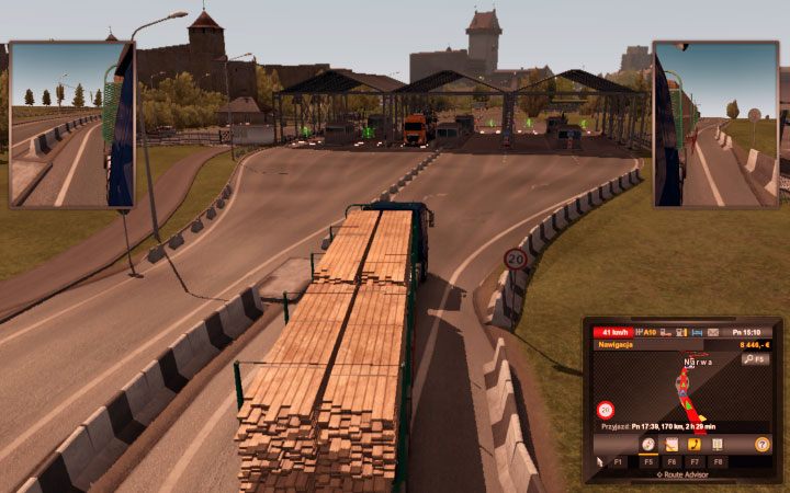 Na wchodzie znajduje się przejście graniczne - ETS2 Bałtycki szlak: Estonia - Euro Truck Simulator 2 - poradnik do gry