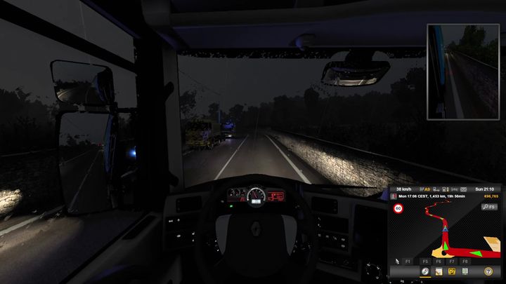 ETS2 Prowadzenie auta skręcanie, wyprzedzanie Euro