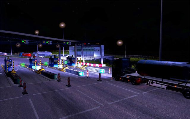 Na autostradach w niektórych krajach (np - ETS2: Stałe utrudnienia - przejazdy kolejowe, bramki na autostradach - Euro Truck Simulator 2 - poradnik do gry