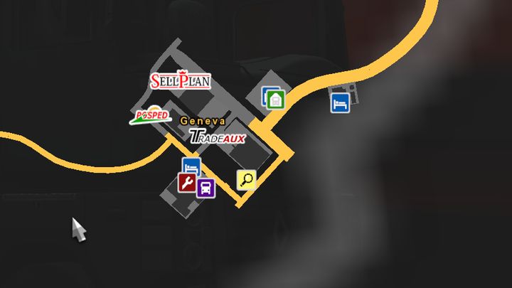 Miasto leży na zachodzie kraju - ETS2: Szwajcaria - drogi, miasta - Euro Truck Simulator 2 - poradnik do gry