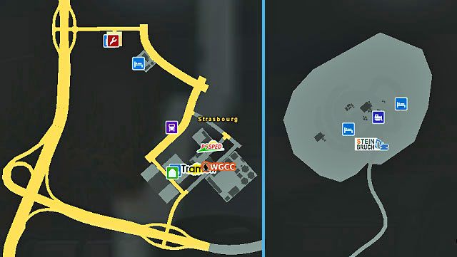 Miasto położone jest na przy autostradzie z Francji do Szwajcarii - ETS2: Francja - drogi, miasta - Euro Truck Simulator 2 - poradnik do gry